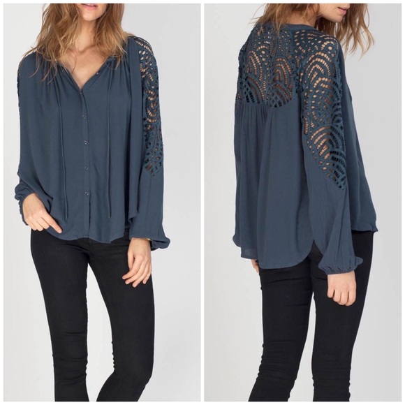 Gentle Fawn Tops - Gentle Fawn Vespera lace detail top